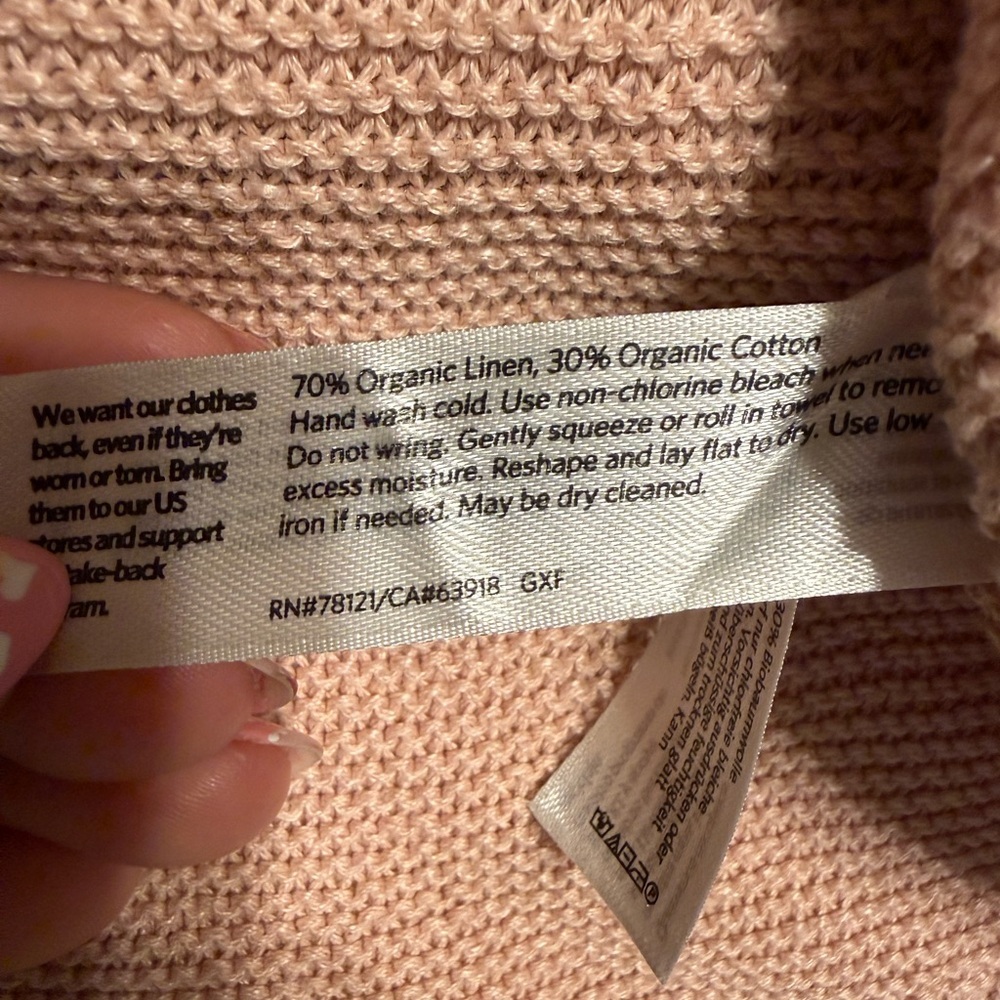 Eileen Fisher Blush Crew Neck Sweater - Picture 5 of 5